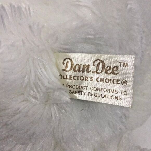 Dan Dee Collector's Choice White 18" Plush Bear Red Rose Flower Valentine's Day - Picture 7 of 10